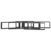 vidaXL &Eacute;tag&egrave;res cube murales 6pcs Gris brillant 80x15x26,5 cm