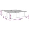 vidaXL Sommier &agrave; lattes de lit avec matelas Gris clair 180x200cm Tissu