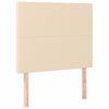 vidaXL Cadre de lit sans matelas cr&egrave;me 100x200 cm tissu