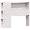 vidaXL Lit biblioth&egrave;que sans matelas blanc 90x190cm bois de pin massif