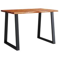 vidaXL Table à manger 110x70x75 cm bois d'acacia solide à bord vif
