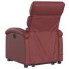vidaXL Fauteuil inclinable de massage &eacute;lectrique rouge bordeaux