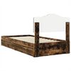 vidaXL Lit de Rangement Ch&ecirc;ne fum&eacute; 70 x 190 cm Bois d'ing&eacute;nierie