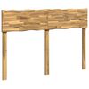 vidaXL T&ecirc;te de lit en bois brut ROSTOCK Blanc 135 cm