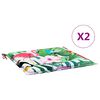 vidaXL Coussins de chaise de jardin lot de 2 multicolore 50x50x4 cm