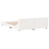 vidaXL Cadre de lit sans matelas blanc 150x200 cm bois de pin massif