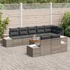 vidaXL Ensemble de canap&eacute; de jardin 9 pcs Gris