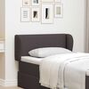 vidaXL Oreille de t&ecirc;te de lit Marron 40 x 23 x 6 cm tissu