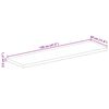 vidaXL Dessus de table 120x30x2,5cm rectangulaire bois massif manguier