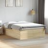 vidaXL Cadre de lit sans matelas ch&ecirc;ne sonoma 120x200 cm