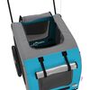 vidaXL Remorque de vélo pour animaux de compagnie bleu et gris