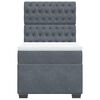 vidaXL Sommier &agrave; lattes de lit et matelas Gris fonc&eacute; 80x200 cm Velours