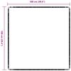 vidaXL Tapis Couloir Gris fonc&eacute; 100 x 100 cm 100% Polypropyl&egrave;ne
