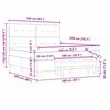 vidaXL Lit &agrave; ressorts avec matelas Noir 160 x 200 cm tissu