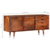 vidaXL Meuble TV 118x30x55 cm Bois d'acacia massif