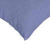 vidaXL Coussins de canapé 2 pcs Bleu denim 50 x 30 cm tissu