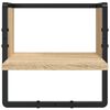 vidaXL Ensemble d'&eacute;tag&egrave;res murales avec barres 6 pcs ch&ecirc;ne sonoma