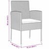 vidaXL Ensemble de salle &agrave; manger pour jardin 5 pcs Gris polyrotin