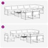 vidaXL Ensemble de canap&eacute;s d'ext&eacute;rieur 9 pcs Gris Naturel et Clair