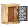 vidaXL Table de chevet avec porte 40x30x50 cm Bois de manguier solide