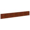 vidaXL Bordure de Pelouse 20 pc 100 x 15 cm Acier Rouill&eacute;