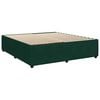 vidaXL Sommier &agrave; lattes de lit et matelas Vert fonc&eacute; 200x200cm Velours