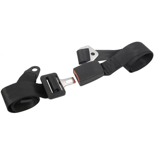 Carpoint Ceinture de s&eacute;curit&eacute; &agrave; 2 points r&eacute;glable des 2 c&ocirc;t&eacute;s Noir