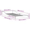 vidaXL Cadre de lit Brun cire 100 x 200 cm Pin massif