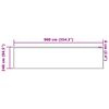 vidaXL Rideau en Dentelle avec des rideaux Blanc 240x900cm Polyester