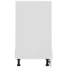 vidaXL Meuble de four "Riga" Blanc brillant 60&nbsp;x&nbsp;46&nbsp;x&nbsp;81,5&nbsp;cm Bois d'ing&eacute;nierie