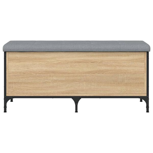 vidaXL Banc de rangement ch&ecirc;ne sonoma 102x42x45 cm bois d'ing&eacute;nierie