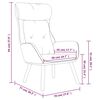vidaXL Chaise de relaxation Noir Tissu