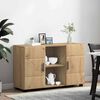 vidaXL Buffet avec porte FLORIN Ch&ecirc;ne artisanal 88,5 x 30,5 x 55,5 cm