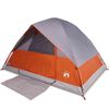 vidaXL Tente de camping à dôme 2 personnes orange imperméable
