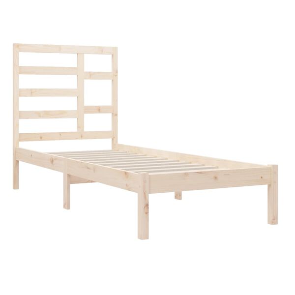 vidaXL Cadre de lit sans matelas bois massif 100x200 cm