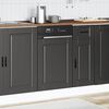 vidaXL Panneau de lave-vaisselle Porto noir 45x1,5x67 cm