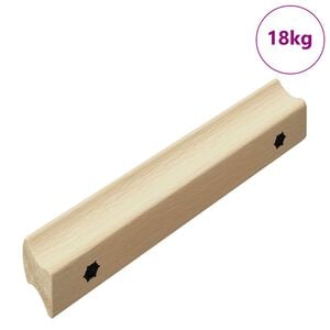 vidaXL Poign&eacute;e Droite 587 pc Couleur Bois Naturel 130 x 25 x 30 mm