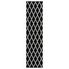 vidaXL Tapis BCF Noir et blanc 60x250 cm