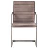 vidaXL Chaises &agrave; manger cantilever lot de 2 marron cuir v&eacute;ritable