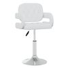 vidaXL Chaises pivotantes &agrave; manger lot de 6 blanc similicuir