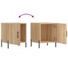 vidaXL Table de chevet ch&ecirc;ne sonoma 40x40x50 cm bois d&rsquo;ing&eacute;nierie