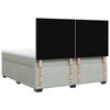 vidaXL Sommier &agrave; lattes de lit et matelas Gris clair 180x200cm Velours