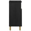 vidaXL Buffet noir 60x33x75 cm bois d'ing&eacute;nierie