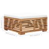 vidaXL Salon de jardin 5 pcs avec coussins Bois de teck solide