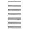 vidaXL Biblioth&egrave;que Gris Sonoma 100 x 30 x 198 cm Bois d'ing&eacute;nierie