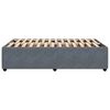 vidaXL Cadre de lit sans matelas gris fonc&eacute; 120x190 cm velours