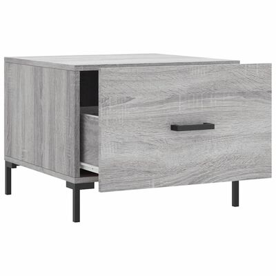 vidaXL Table basse Sonoma gris 50x50x40 cm Bois d'ingénierie