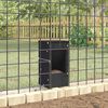 vidaXL Distributeur pour lapins Noir 12,5 x 12,5 x 25 cm