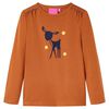T-shirt enfants &agrave; manches longues cognac 92
