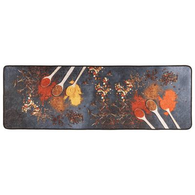 vidaXL Tapis de cuisine multicolore 60x180 cm lavable antidérapant
